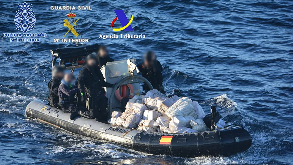 Imagen oficial de la Policía Nacional de la Operación Drahab: detención, bienes intervenidos